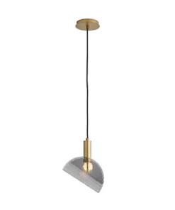 Arteriors Home New Arrivals Bend Pendant Smoke Brass