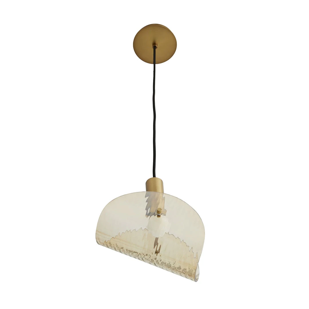 Arteriors Home Bend Pendant Amber Brass New Arrivals 5 Arteriors Home Bend Pendant Amber Brass New Arrivals