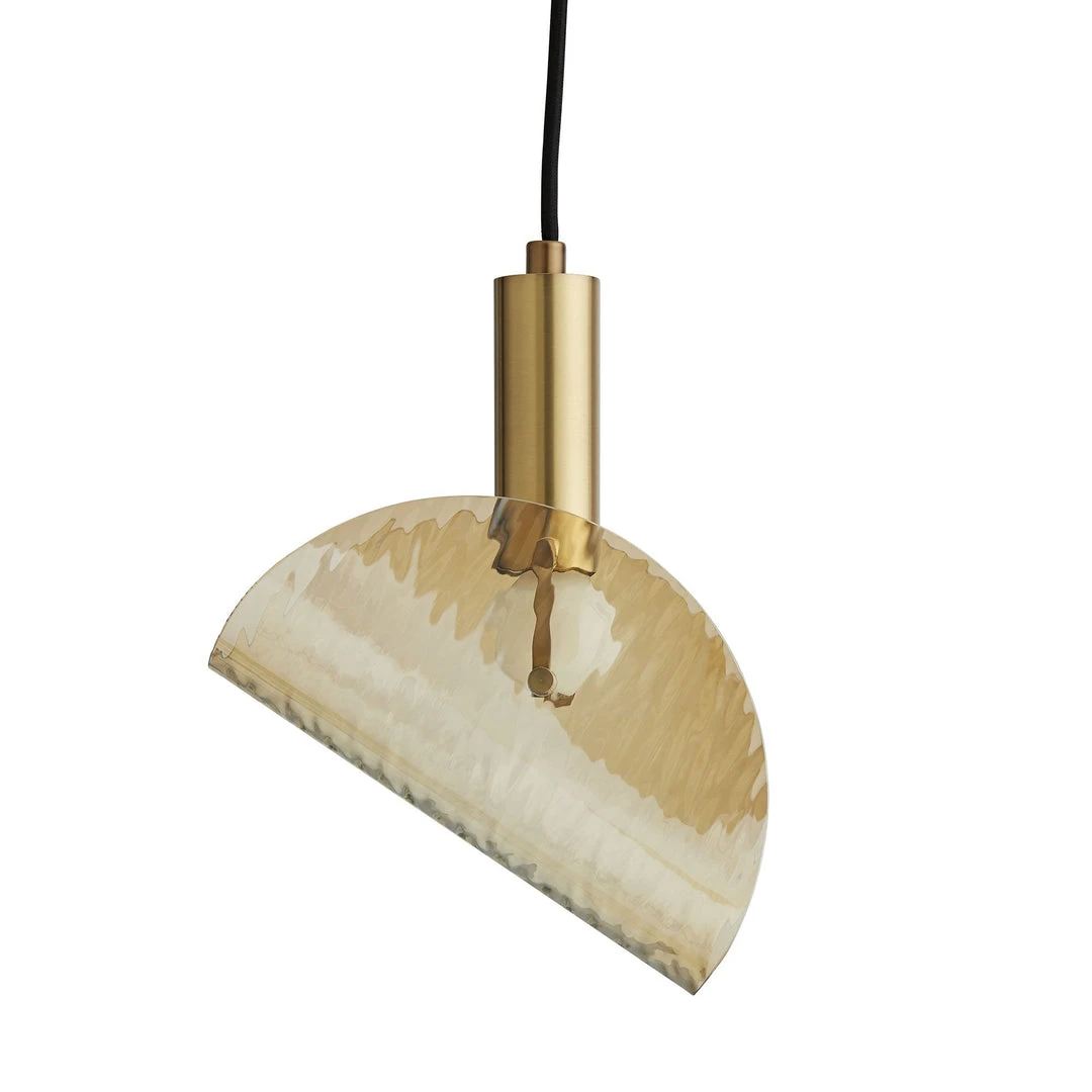 Arteriors Home Bend Pendant Amber Brass New Arrivals 1 Arteriors Home Bend Pendant Amber Brass New Arrivals