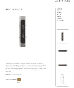 Arteriors Home New Arrivals Bend Sconce Smoke 26 Arteriors Home New Arrivals Bend Sconce Smoke