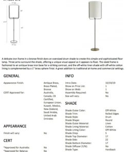 Arteriors Home New Arrivals Boise Floor Lamp 20 Arteriors Home New Arrivals Boise Floor Lamp
