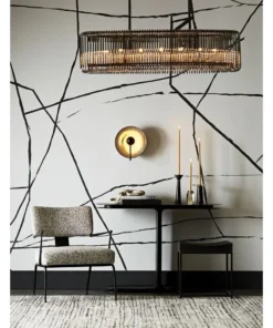 Arteriors Home Chandler Chandelier Brown Nickel