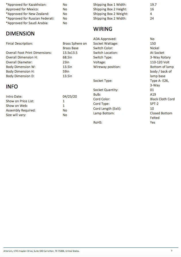 Arteriors Home Charles Floor Lamp 8 Arteriors Home Charles Floor Lamp