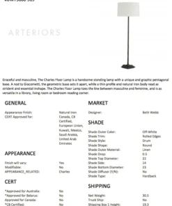 Arteriors Home Charles Floor Lamp 14 Arteriors Home Charles Floor Lamp
