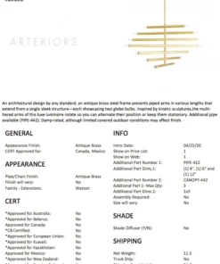 Arteriors Home New Arrivals Dean Chandelier