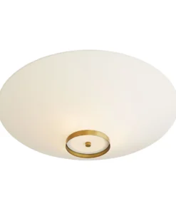 Arteriors Home Decker Semi Flush Antique Brass