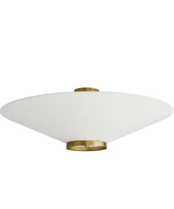 Arteriors Home Decker Semi Flush Antique Brass