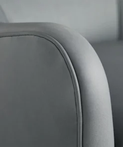 Arteriors Home Delfino Chair Grey Leather Swivel