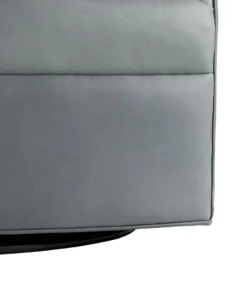 Arteriors Home Delfino Chair Grey Leather Swivel