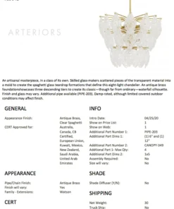 Arteriors Home New Arrivals Delilah Chandelier