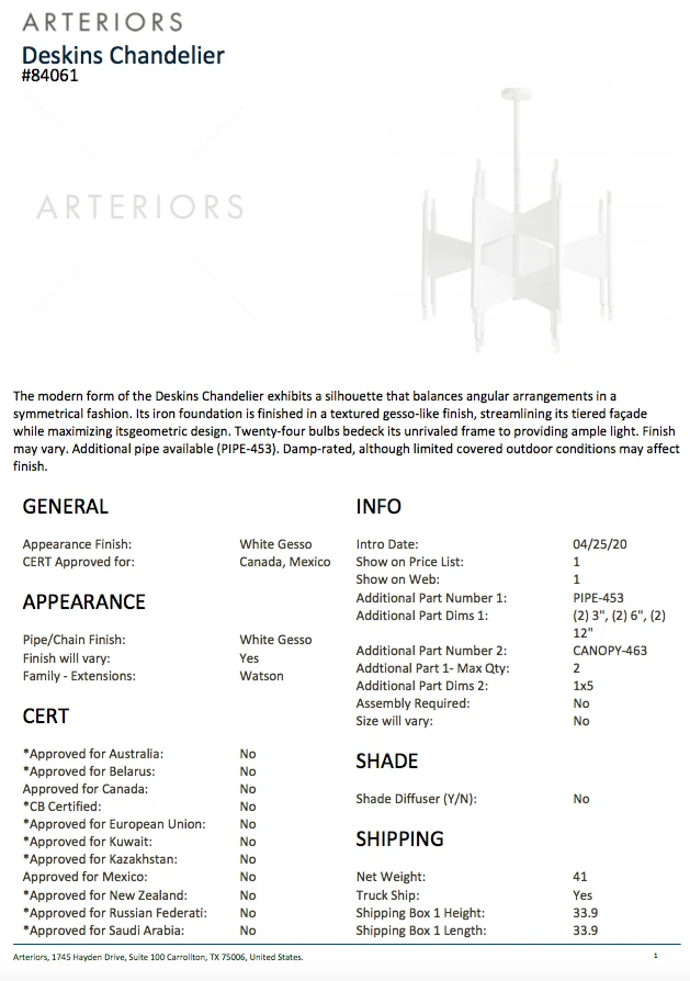 Arteriors Home Deskins Chandelier New Arrivals 12 Arteriors Home Deskins Chandelier New Arrivals