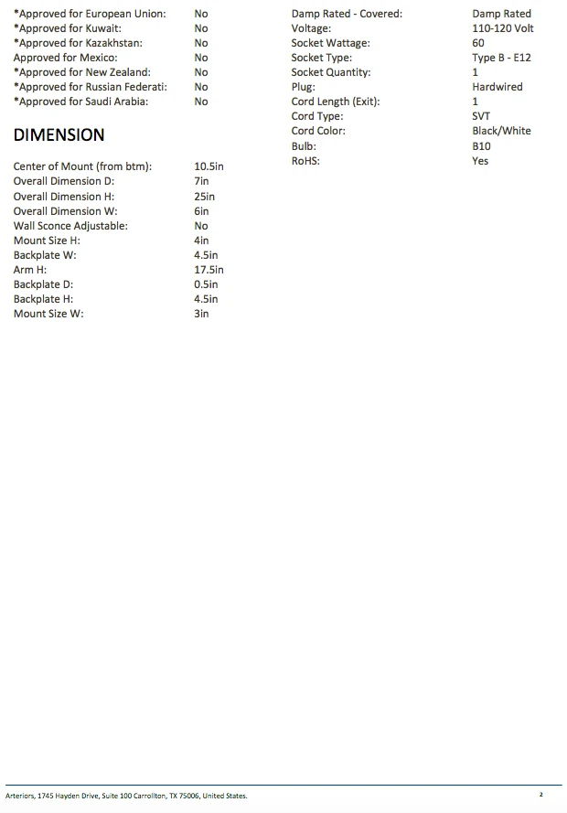 Arteriors Home Dixie Sconce Antique Brass 6 Arteriors Home Dixie Sconce Antique Brass