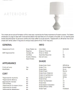 Arteriors Home Dottie Lamp 14 Arteriors Home Dottie Lamp