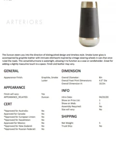 Arteriors Home New Arrivals Duncan Tall Hurricane