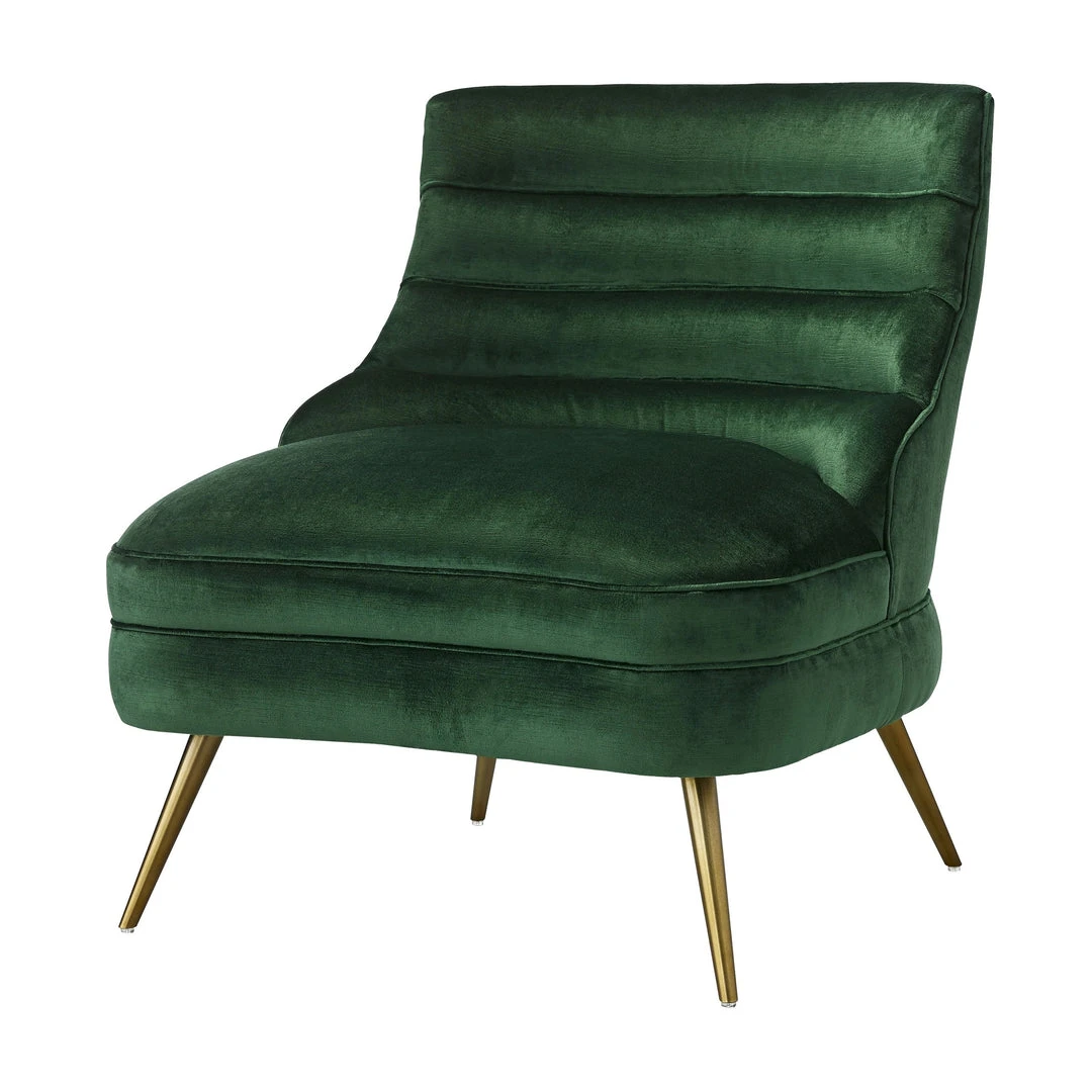 Arteriors Home Dune Chair Emerald Velvet 1 Arteriors Home Dune Chair Emerald Velvet