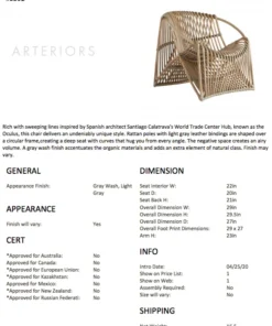 Arteriors Home Eleanor Chair