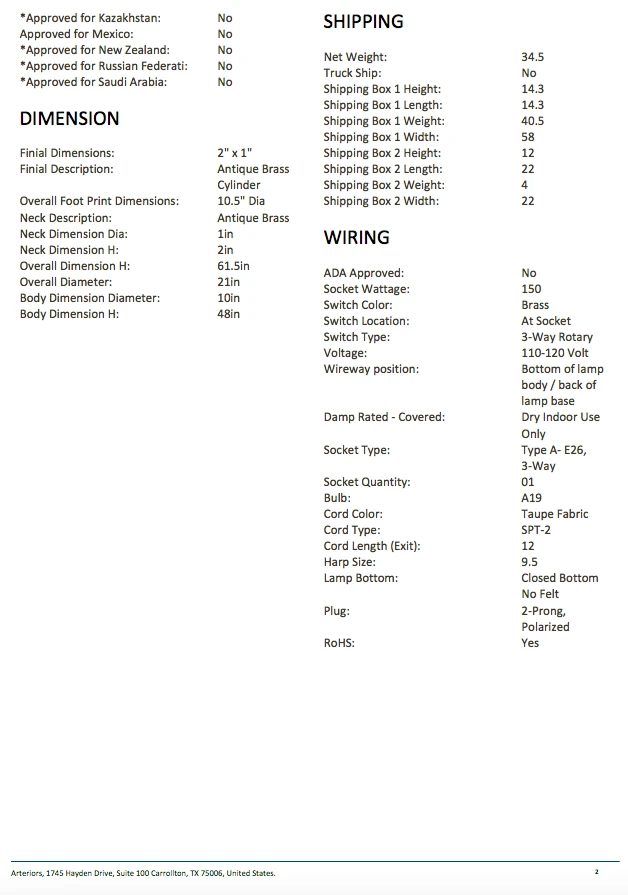 Arteriors Home Emma Floor Lamp 9 Arteriors Home Emma Floor Lamp