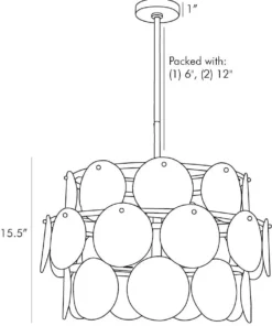 Arteriors Home Evelyn Chandelier