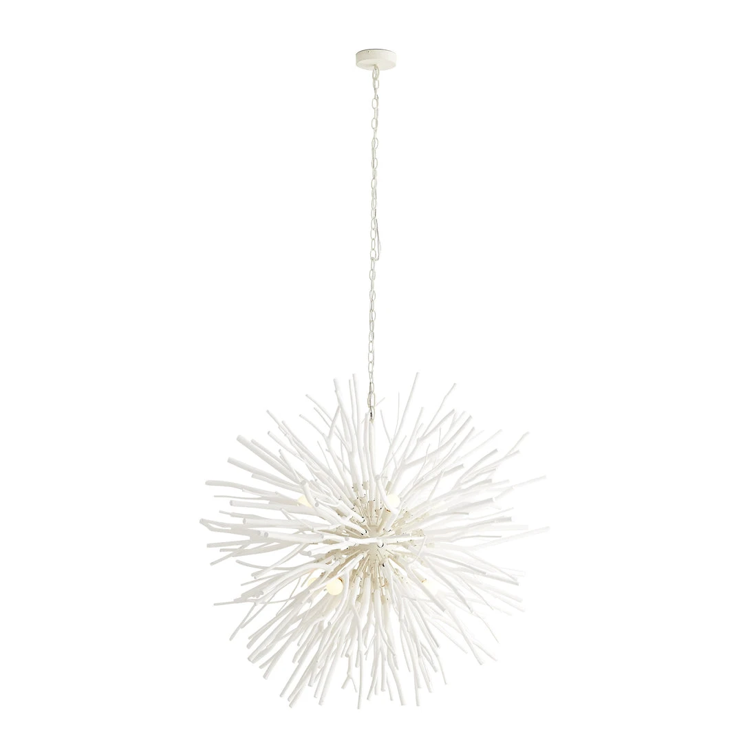 Arteriors Home Finch Chandelier White 9 Arteriors Home Finch Chandelier White