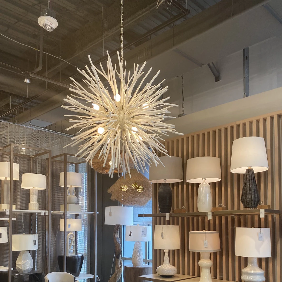 Arteriors Home Finch Chandelier White 3 Arteriors Home Finch Chandelier White