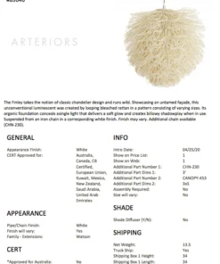 Arteriors Home Finley Chandelier 26 Arteriors Home Finley Chandelier