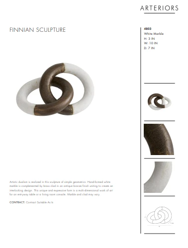 Arteriors Home Finnian Sculpture New Arrivals 9 Arteriors Home Finnian Sculpture New Arrivals