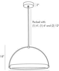 Arteriors Home New Arrivals Fisk Pendant Antique Brass