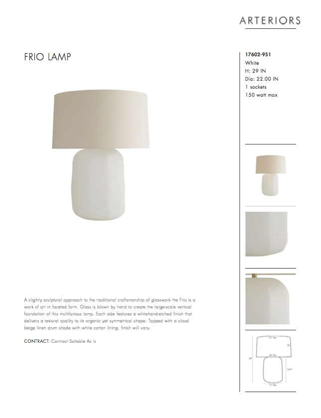 Arteriors Home New Arrivals Frio Lamp 10 Arteriors Home New Arrivals Frio Lamp