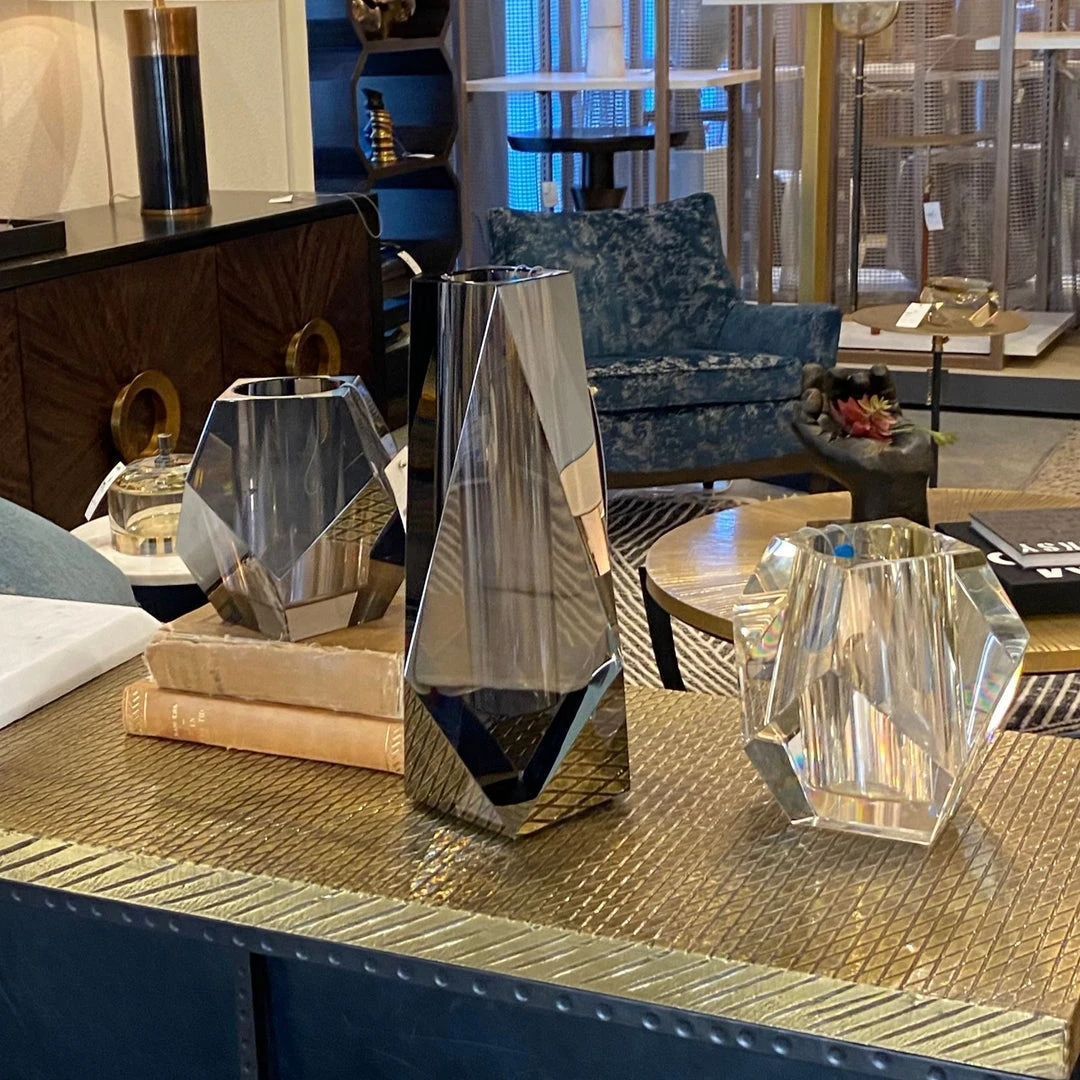 Arteriors Home New Arrivals Gemma Vase Smoke Gray 8 Arteriors Home New Arrivals Gemma Vase Smoke Gray