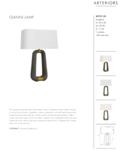 Arteriors Home Gianni Lamp