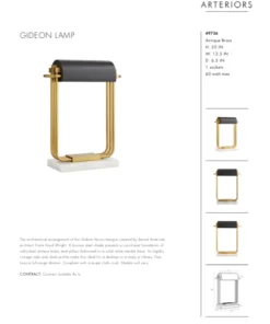 Arteriors Home New Arrivals Gideon Lamp