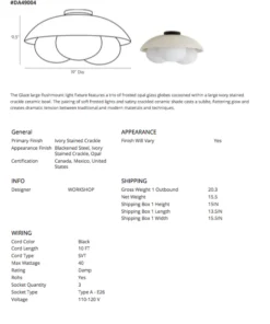 Arteriors Home Glaze Large Flushmount New Arrivals 13 Arteriors Home Glaze Large Flushmount New Arrivals
