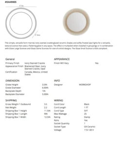 Arteriors Home Glaze Small Sconce New Arrivals