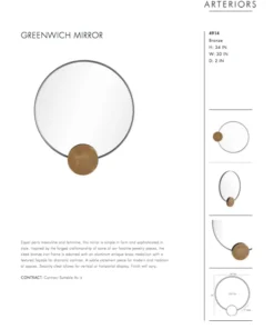 Arteriors Home New Arrivals Greenwich Mirror