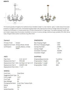 Arteriors Home Gustavo Chandelier 23 Arteriors Home Gustavo Chandelier