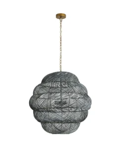 Arteriors Home Gwen Pendant Dark Gray