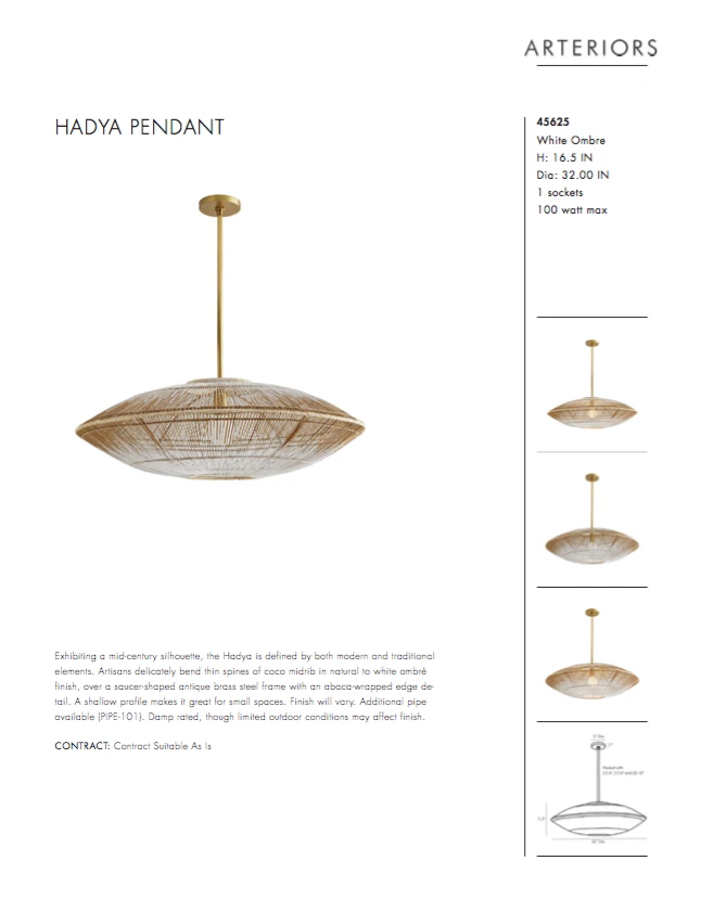 Arteriors Home Hadya Pendant 13 Arteriors Home Hadya Pendant