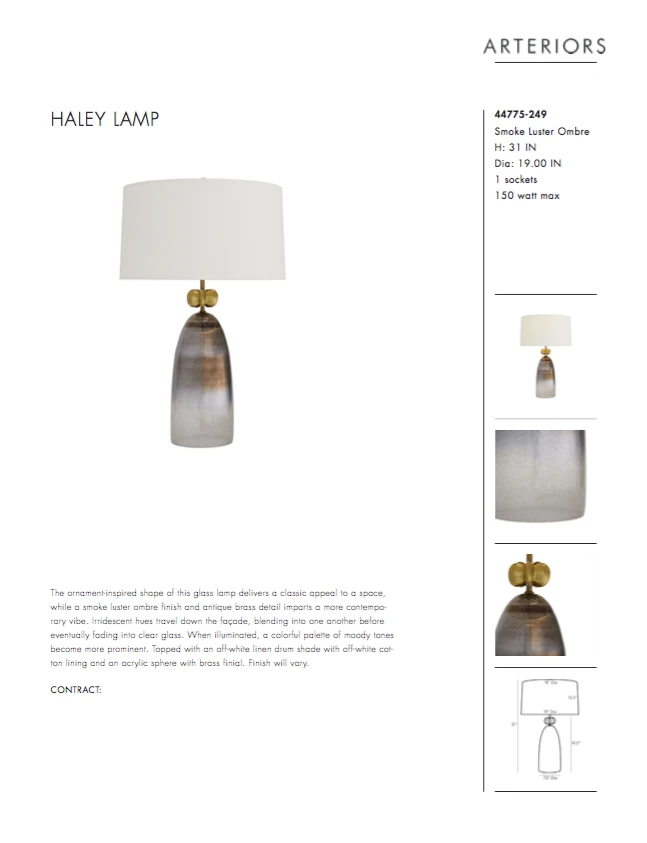 Arteriors Home New Arrivals Haley Lamp 7 Arteriors Home New Arrivals Haley Lamp