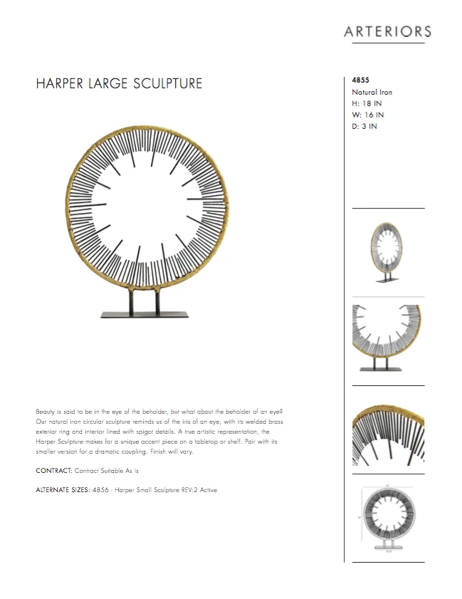 Arteriors Home Harper Large Sculpture 7 Arteriors Home Harper Large Sculpture