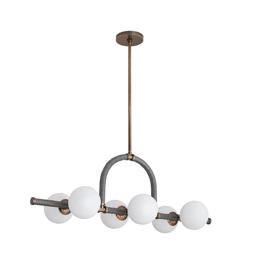 Arteriors Home New Arrivals Harrison Linear Chandelier Heritage Brass 4 Arteriors Home New Arrivals Harrison Linear Chandelier Heritage Brass