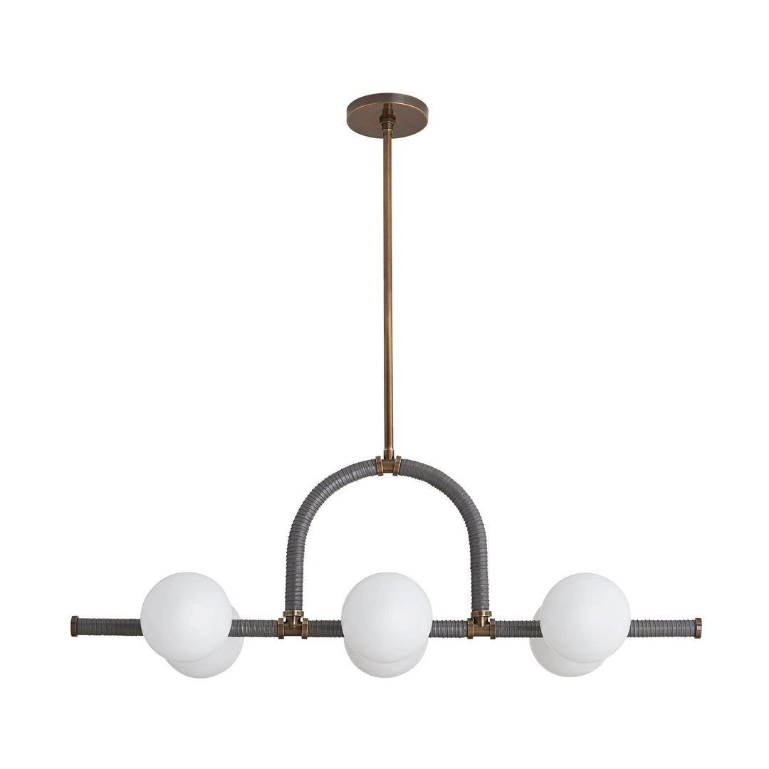 Arteriors Home New Arrivals Harrison Linear Chandelier Heritage Brass 1 Arteriors Home New Arrivals Harrison Linear Chandelier Heritage Brass