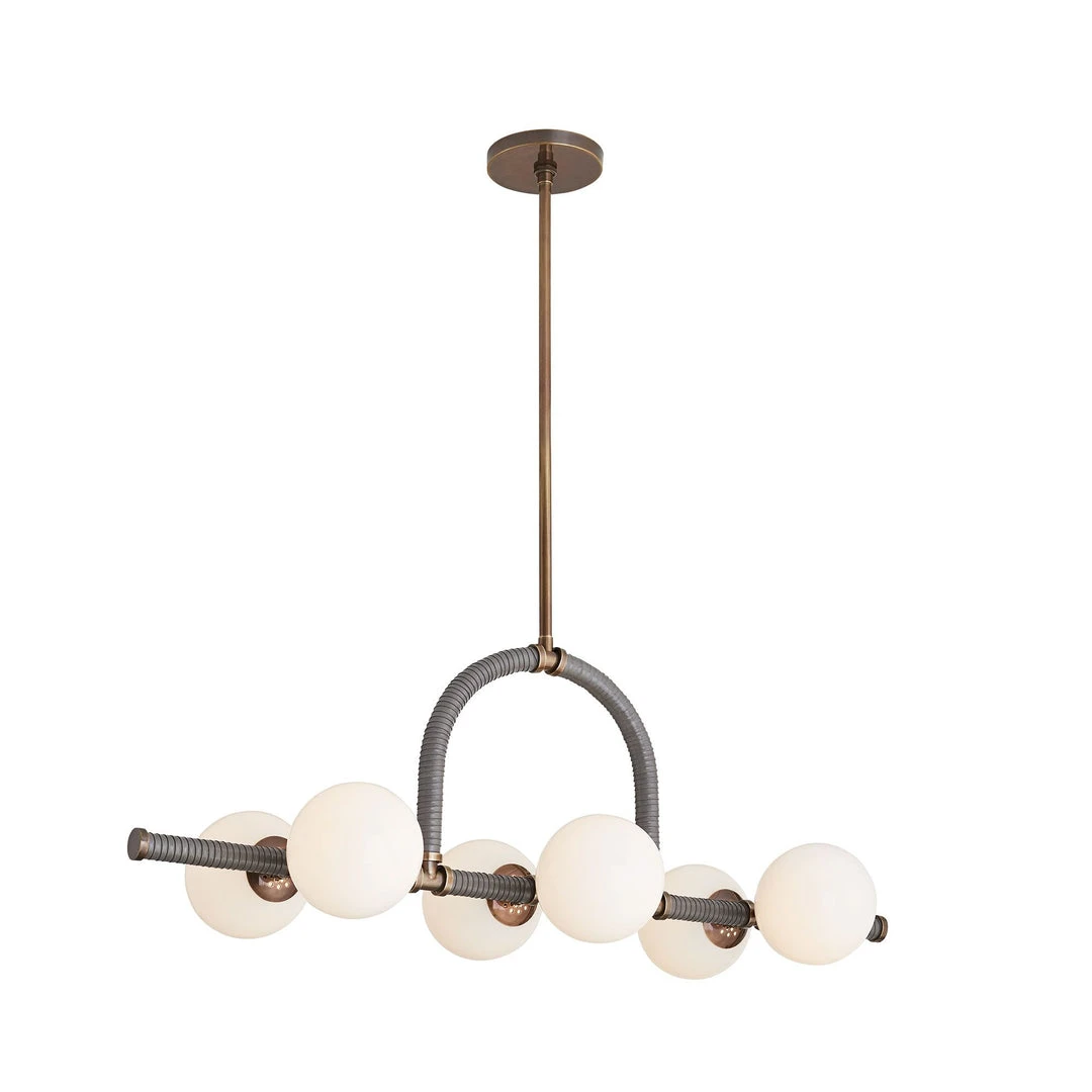 Arteriors Home New Arrivals Harrison Linear Chandelier Heritage Brass 5 Arteriors Home New Arrivals Harrison Linear Chandelier Heritage Brass