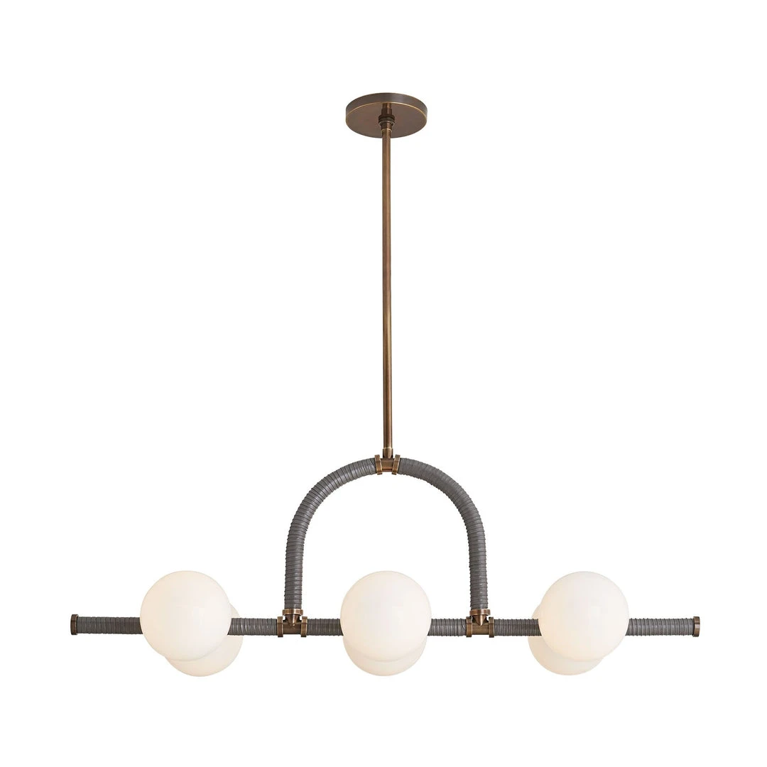 Arteriors Home New Arrivals Harrison Linear Chandelier Heritage Brass 3 Arteriors Home New Arrivals Harrison Linear Chandelier Heritage Brass