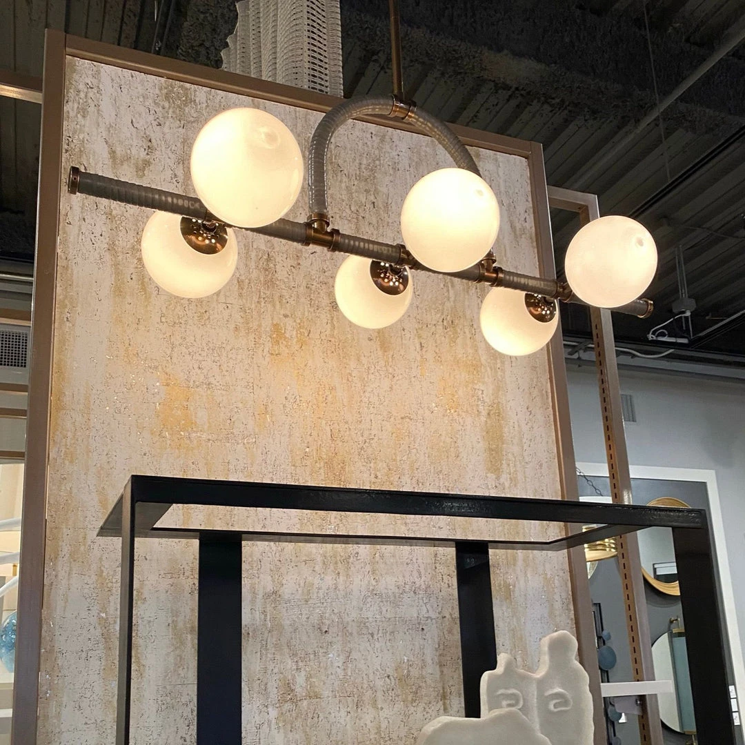 Arteriors Home New Arrivals Harrison Linear Chandelier Heritage Brass 2 Arteriors Home New Arrivals Harrison Linear Chandelier Heritage Brass