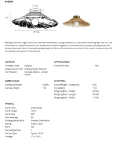 Arteriors Home Harvey Pendant