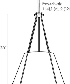 Arteriors Home Heloise Pendant Antique Brass New Arrivals