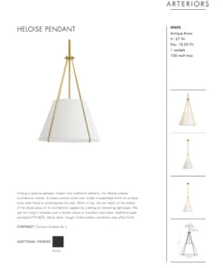 Arteriors Home Heloise Pendant Bronze 12 Arteriors Home Heloise Pendant Bronze