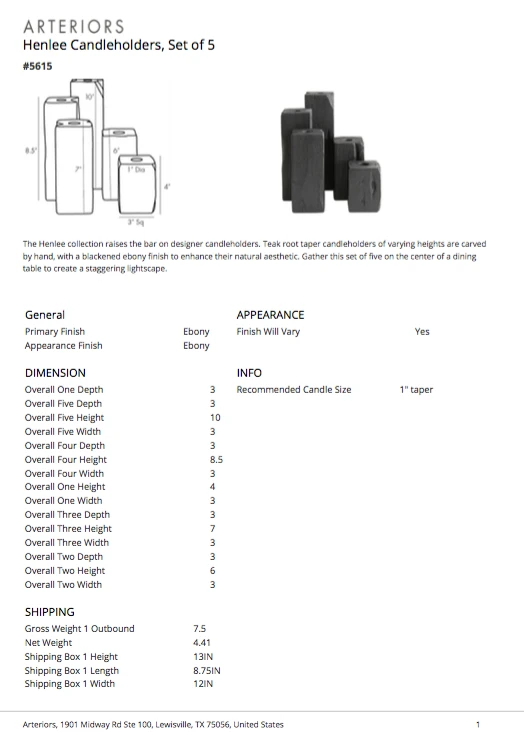 Arteriors Home Henlee Candleholders New Arrivals 12 Arteriors Home Henlee Candleholders New Arrivals
