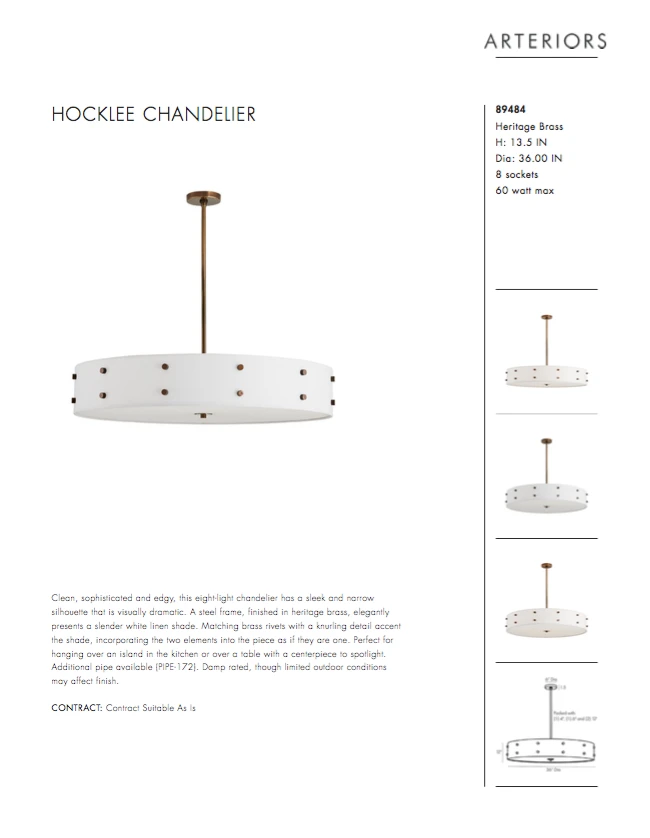 Arteriors Home Hocklee Chandelier 11 Arteriors Home Hocklee Chandelier
