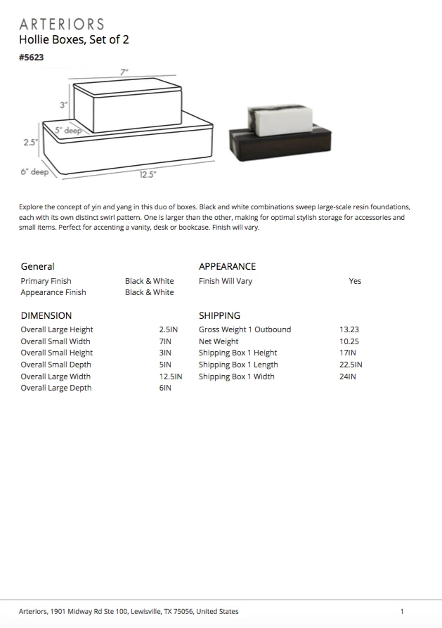 Arteriors Home Hollie Box Set Of Two New Arrivals 11 Arteriors Home Hollie Box Set Of Two New Arrivals